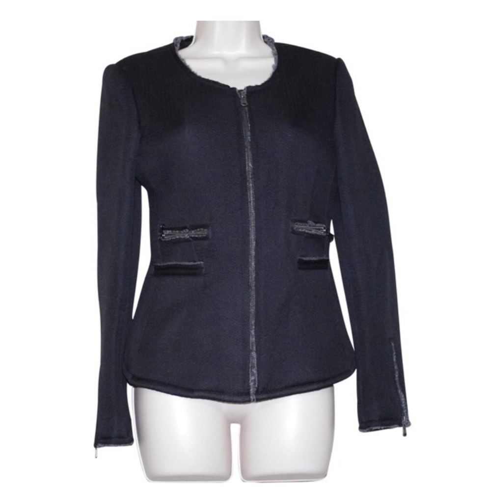 Club Monaco Black Wool Alpaca Jacket 4
